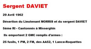 Highlight for Album: Sergent DAVIET